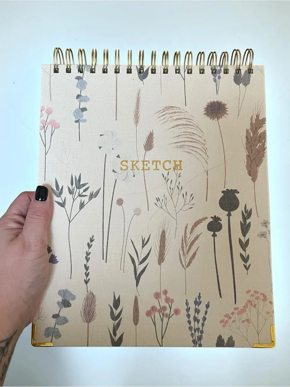 Ultimate Fine Art Sketching Set + 80-Sheet 9x11 Sketch Pad | Floral Cover NEW